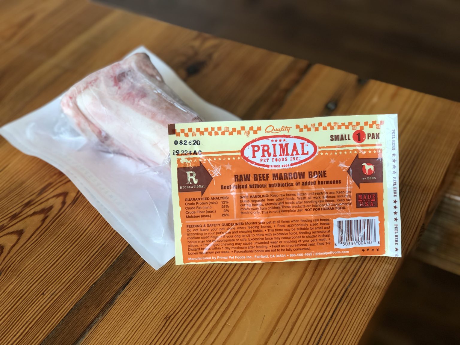 Frozen Raw Beef Marrow Bone Pet Wants Charlotte